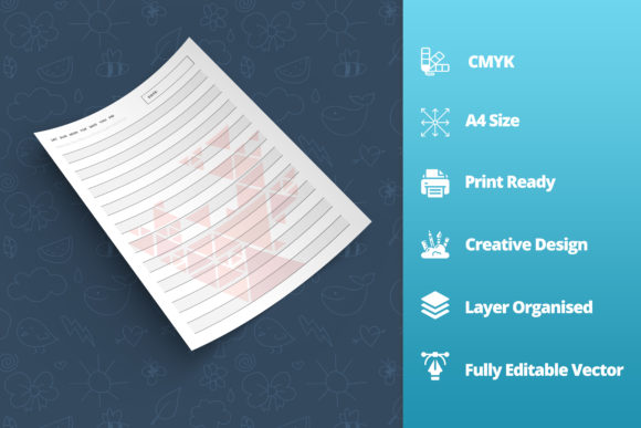 A Clean, Modern Planner A4 Size Printable Template for Your Brand