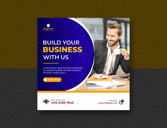 Business Agency Social Media Post Banner: Design Smarter
