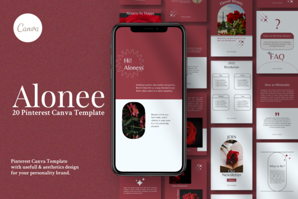 Effortless Pinterest Branding: The Alonee Canva Pack