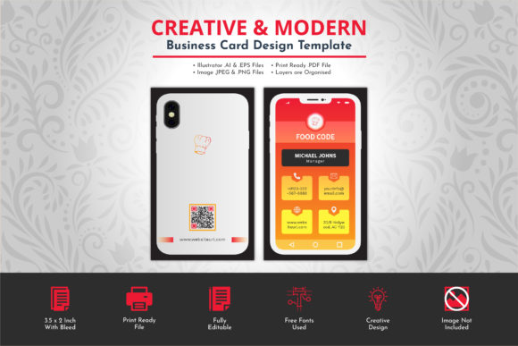 Elevate Your Brand with Die Cut Mobile Business Card Design