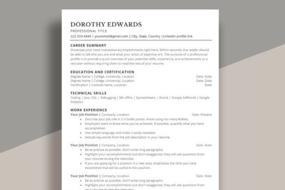 Master the ATS: A Professional Resume Template for Word