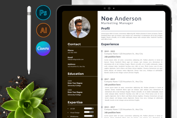 Modern Resume / CV Template: Stand Out and Get Hired