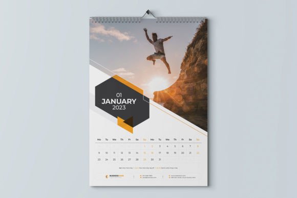 Modern Wall Calendar 2023: Your Print-Ready Template