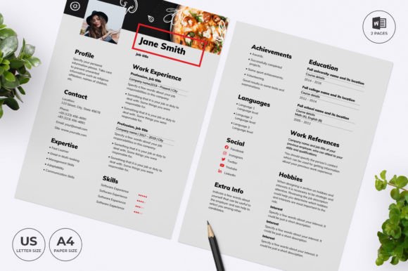 Stand Out with the Pizza Resume Template CV