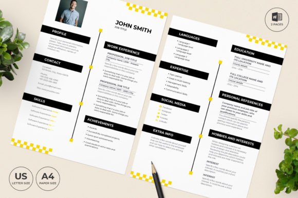 Taxi Service Resume Template CV: A Modern, Professional Design for Job Seekers