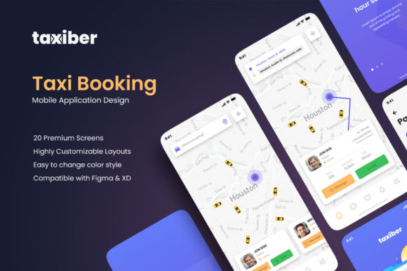 Taxiber: A Design System for Modern Taxi Booking Apps