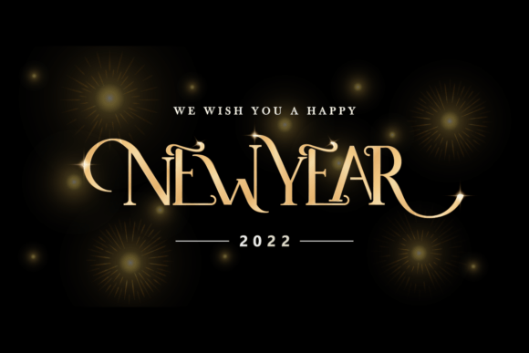 Unlocking Festive Design with New Year Fonts Golden Color